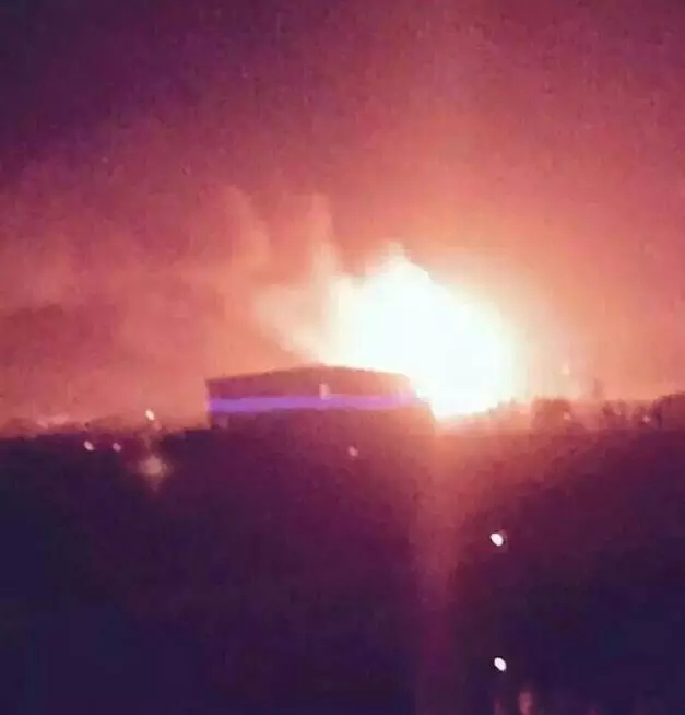 北辰爆炸現(xiàn)場