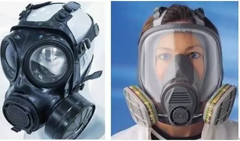 軍用防毒面具與民用防毒防煙面具